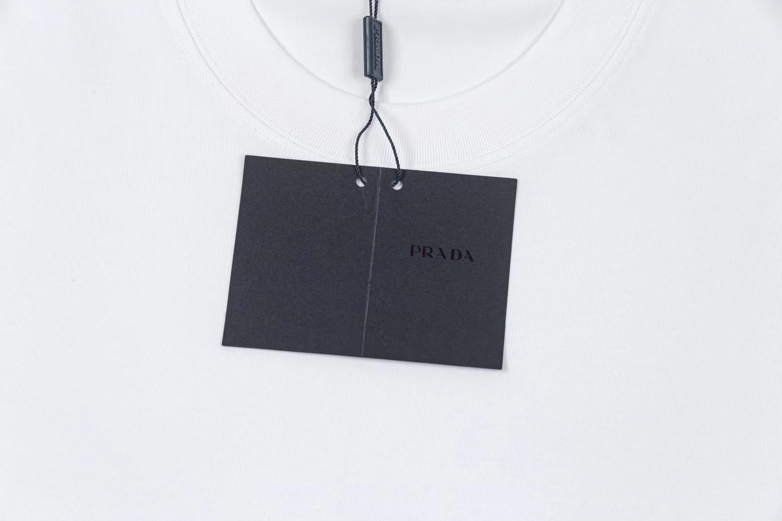 prada ティー シャツ激安通販 トップス  Tシャツ 綿100％ 半袖 柔らかい プリント 2色可選 ホワイト_5