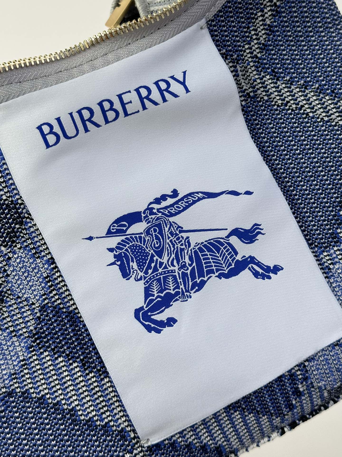 burberry トート バッグコピー 女性 持ちバッグ 刺繍 弁当バッグ 柔らかい シンプル ブルー_9