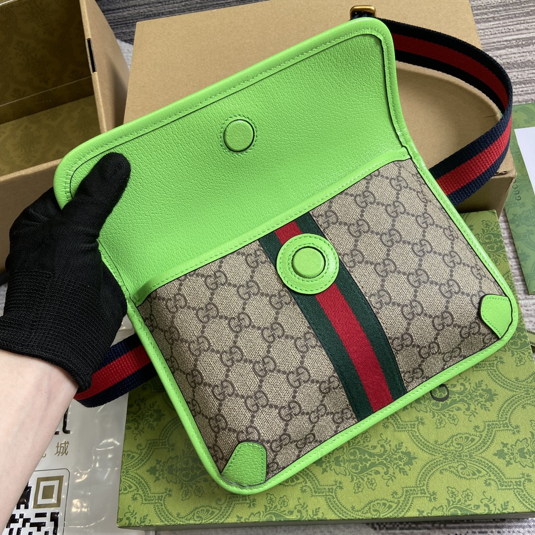 gucci バッグコピー 斜め掛けバッグ 型番752597 ファッション 花柄 Ophidiaシリーズ レディース グリーン_7