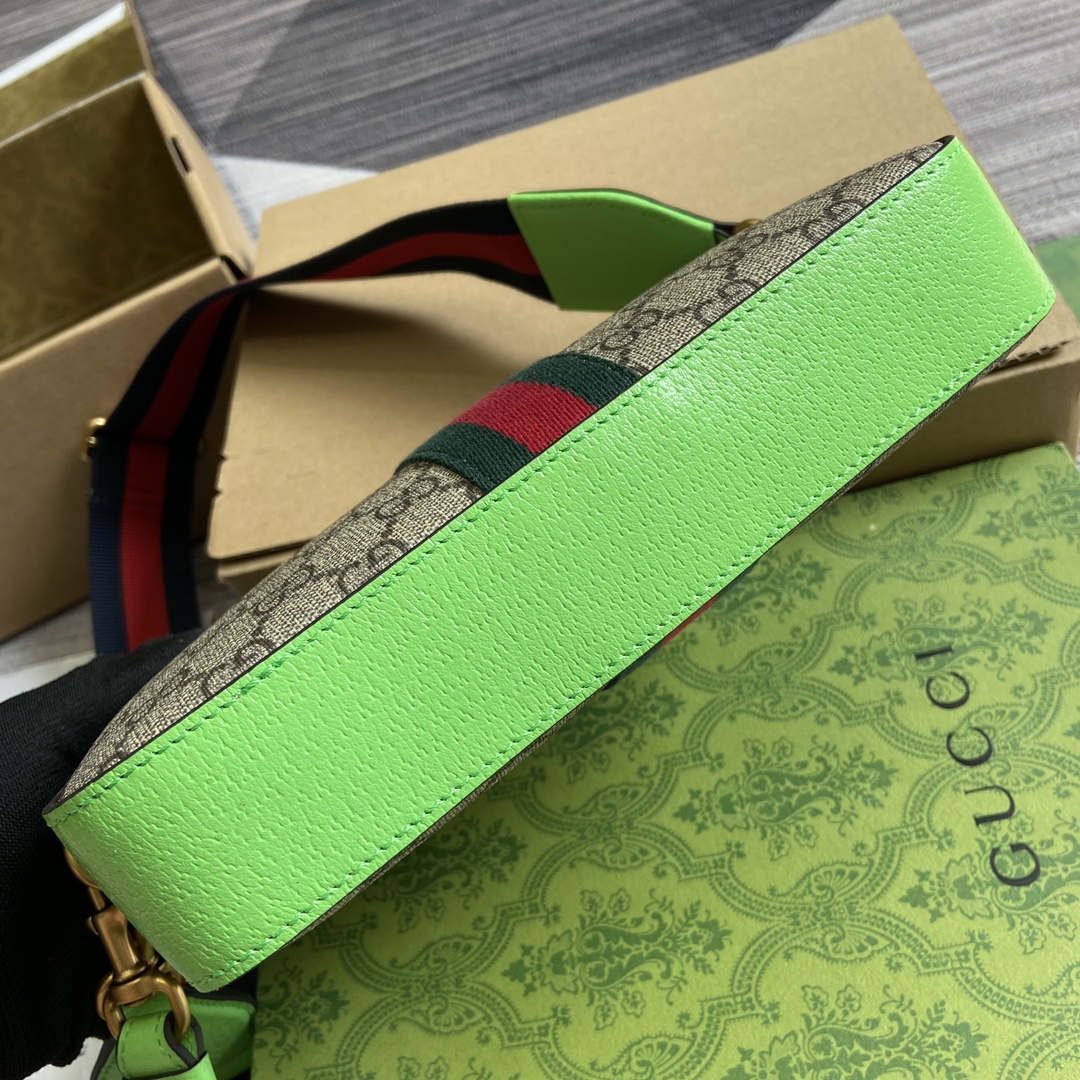 gucci ショルダー バッグ激安通販 斜め掛けバッグ 型番699439 品質保証 花柄 Ophidiaシリーズ レディース グリーン_8