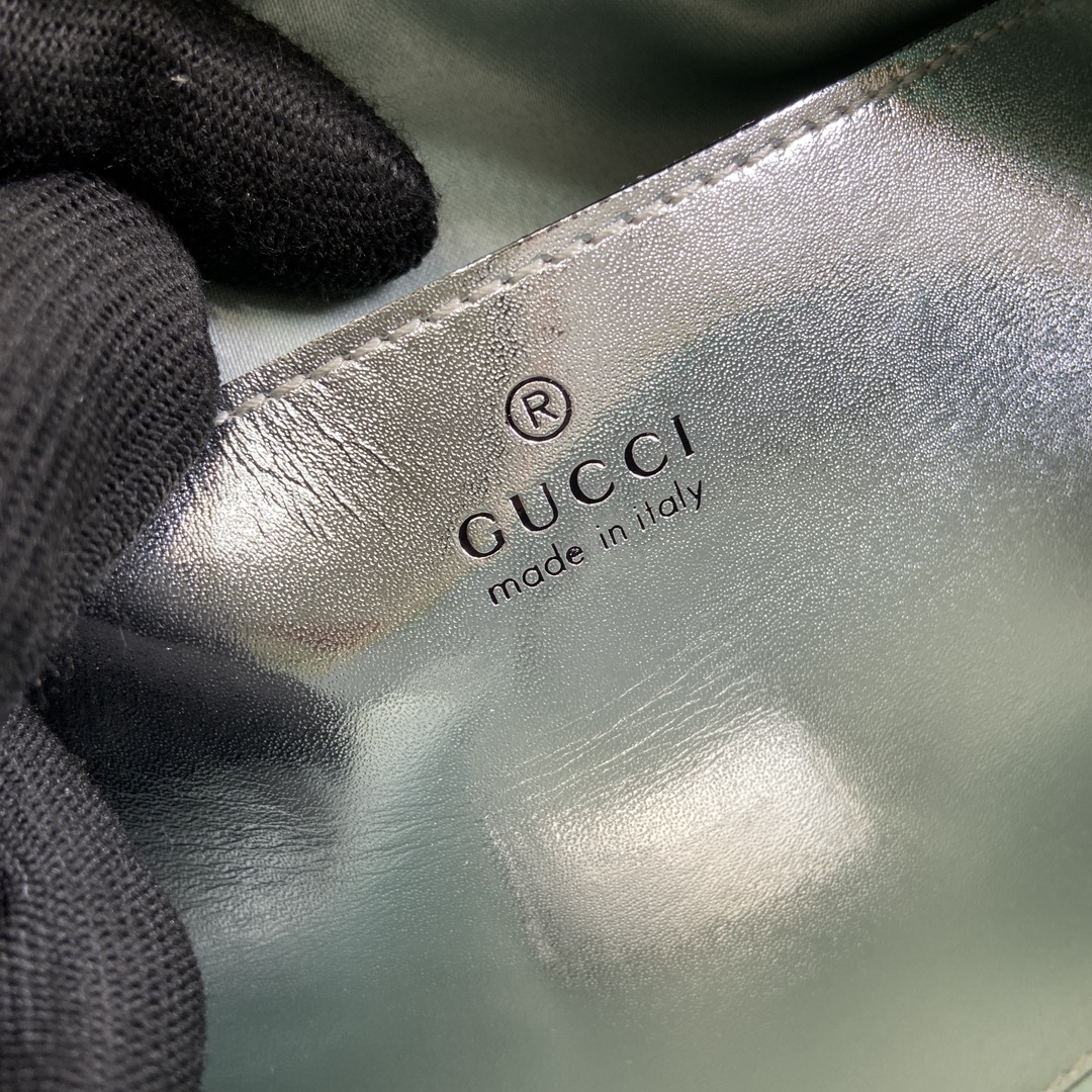 gucci リュック偽物  型番447632 チェーンバッグ ミニサイズ 斜め掛け 肩掛け ファッション グリーン_9