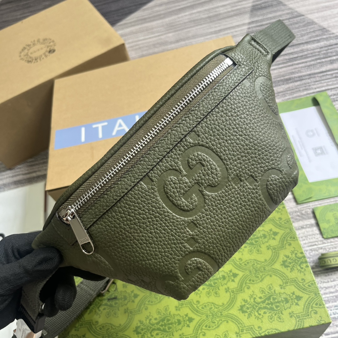 gucci バッグ レディーススーパーコピー 型番658582 腰バッグ 斜め掛け プリント 品質保証 グリーン_4