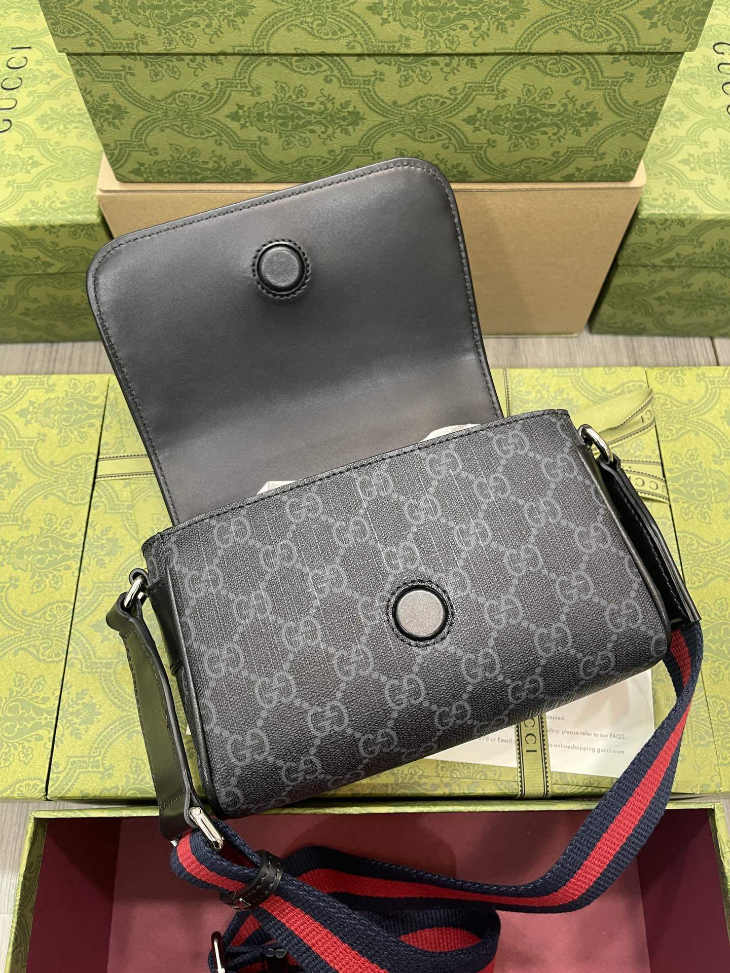 gucci バンブーコピー 斜め掛けバッグ 型番791741 日常用 通勤 花柄 レディース 優雅 ブラック_6