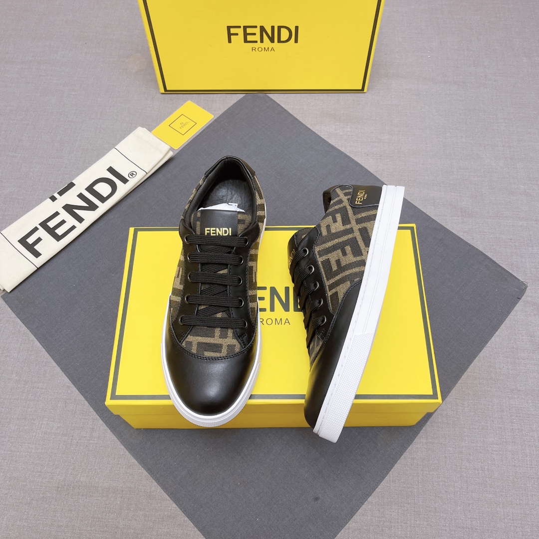 FENDI おすすめ 最新レディース fendi スニーカーコピー 軽量 シューズ 通気性いい メンズ ブラック_2