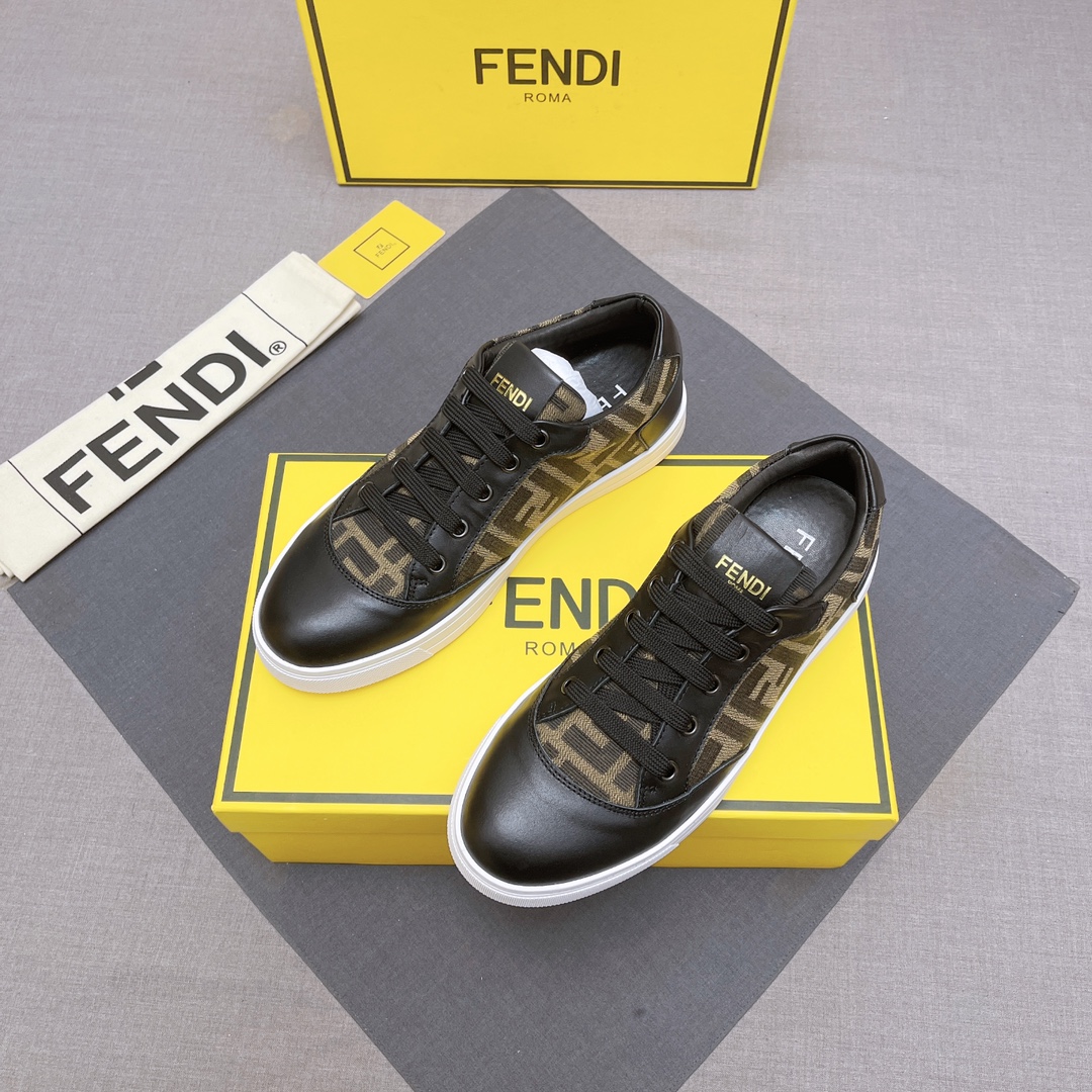 FENDI おすすめ 最新レディース fendi スニーカーコピー 軽量 シューズ 通気性いい メンズ ブラック_3