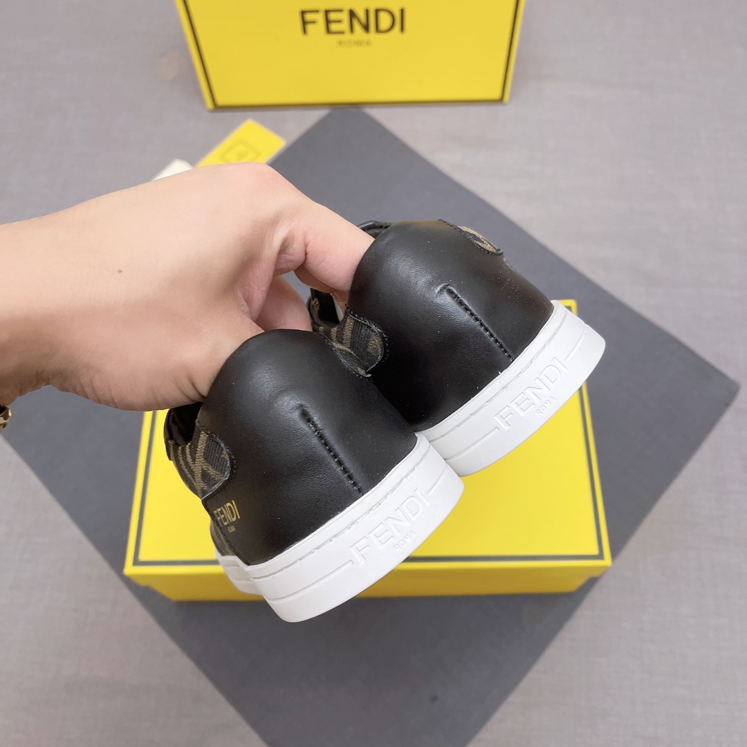 FENDI おすすめ 最新レディース fendi スニーカーコピー 軽量 シューズ 通気性いい メンズ ブラック_9