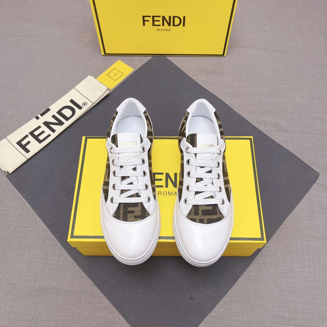 FENDI おすすめ 最新フェンディ ローファースーパーコピー 軽量 シューズ 品質保証 メンズ ブラウン_1