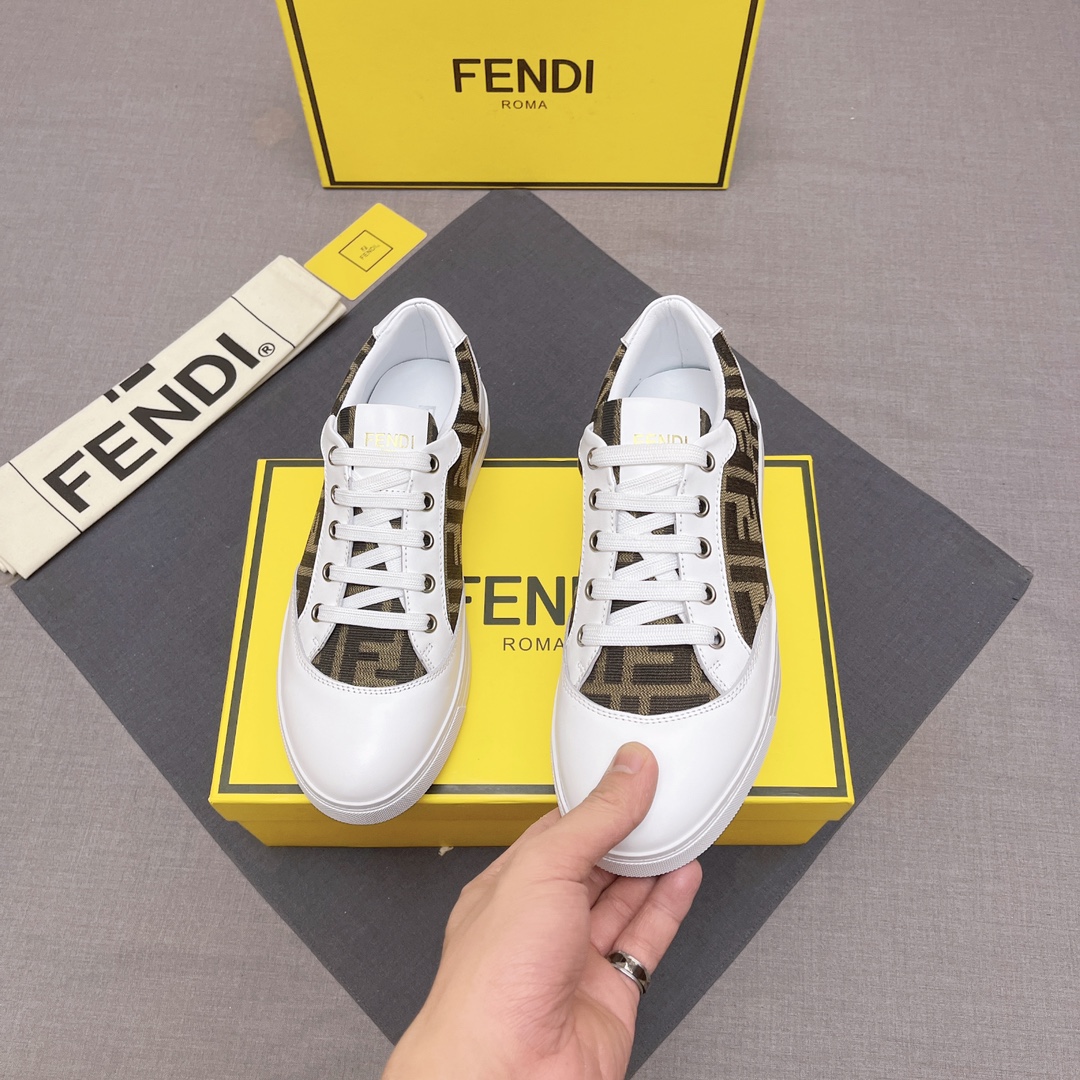 FENDI おすすめ 最新フェンディ ローファースーパーコピー 軽量 シューズ 品質保証 メンズ ブラウン_4