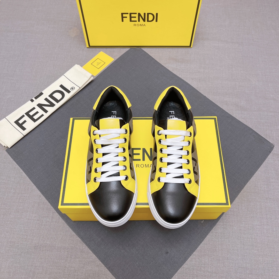 FENDI おすすめ 最新フェンディ ローファー レディース偽物 ゴム底 カジュアル シューズ 品質保証 メンズ ブラック_1