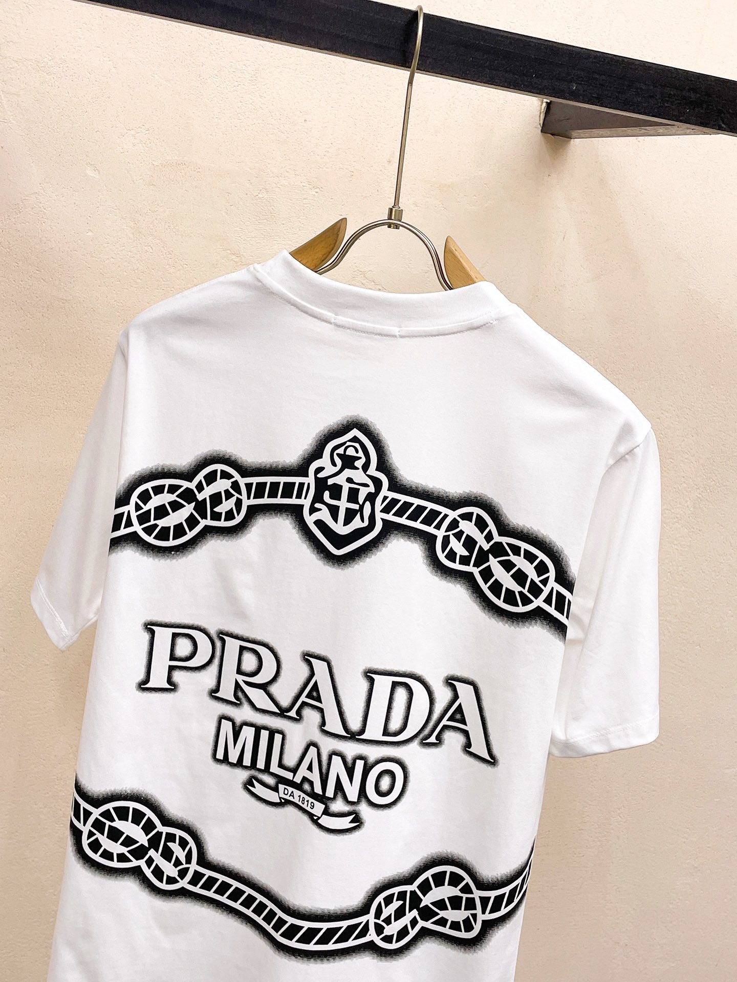 人気新作アイテム prada t シャツ メンズ偽物 プリント 半袖 柔らかい トップス 純綿 ホワイト_9