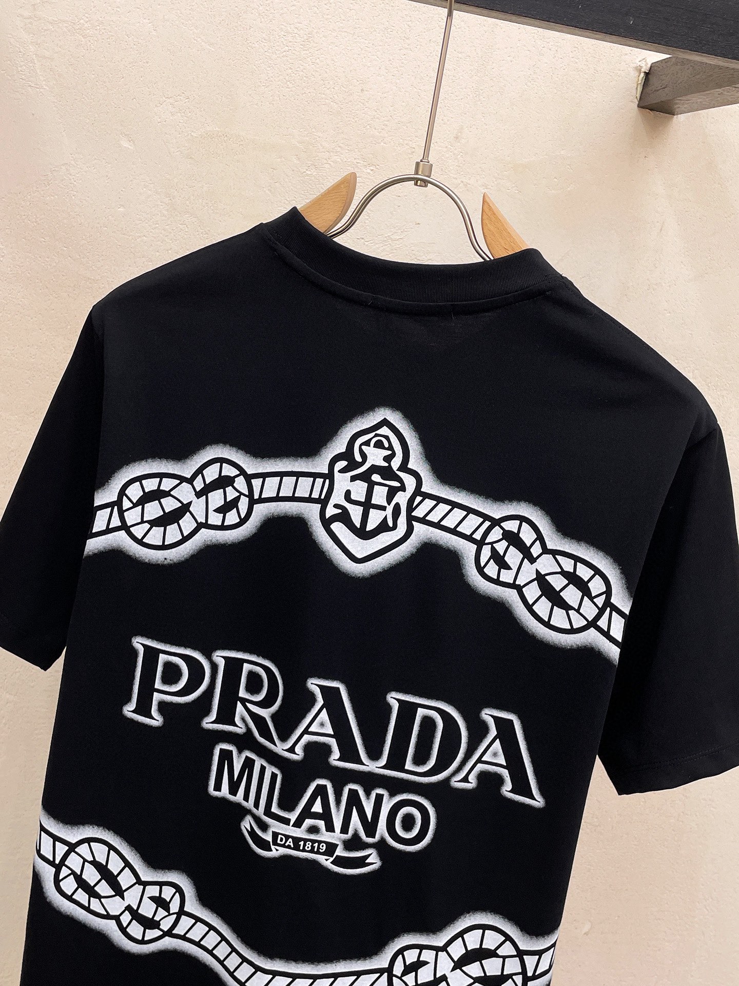 人気新作アイテム prada 3 パック t シャツコピー プリント 半袖 柔らかい トップス 純綿 ブラック_9