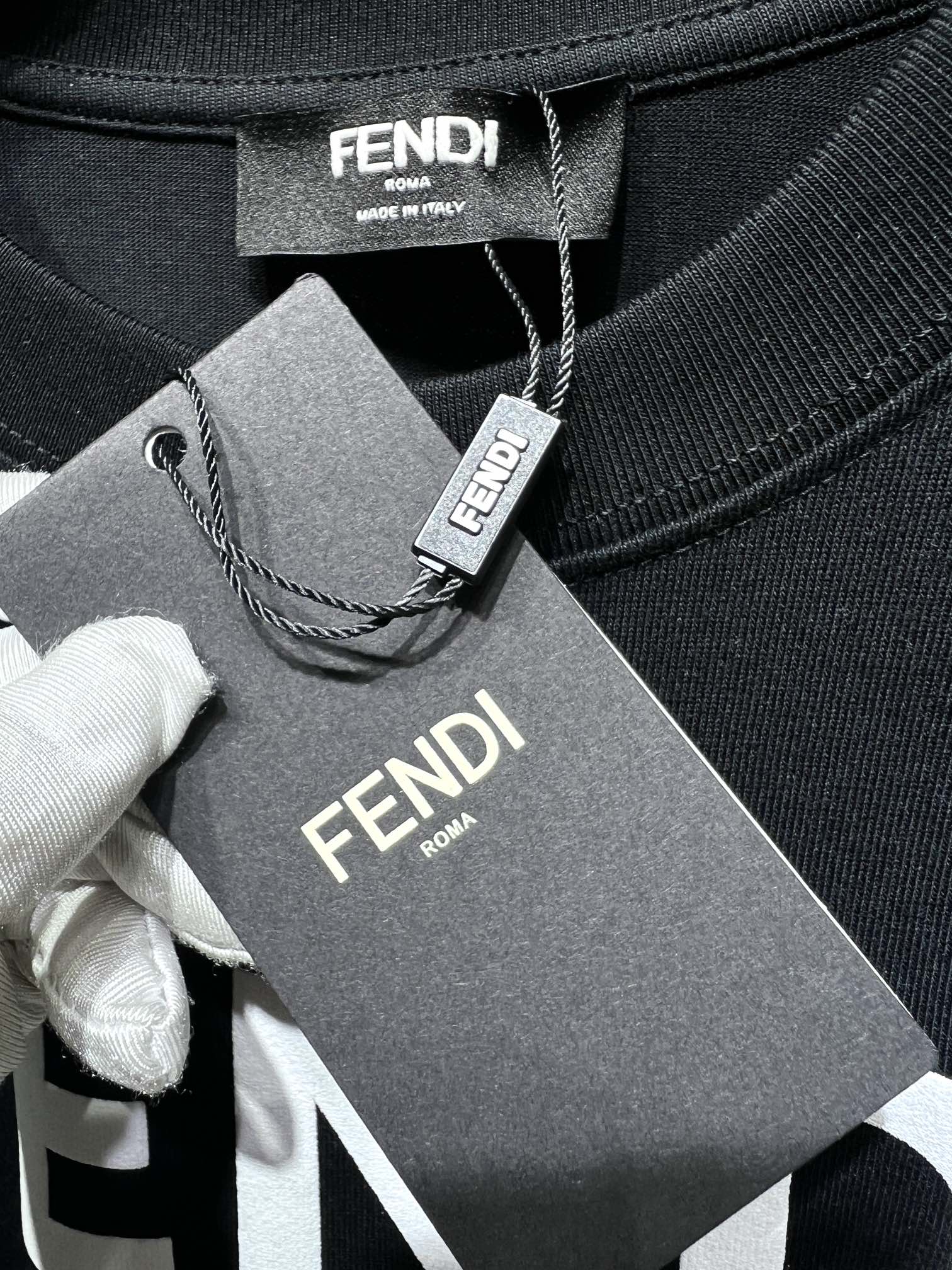 fendi t シャツ レディーススーパーコピー 半袖 トップス 純綿 熊プリント 人気商品 可愛い ブラック_6