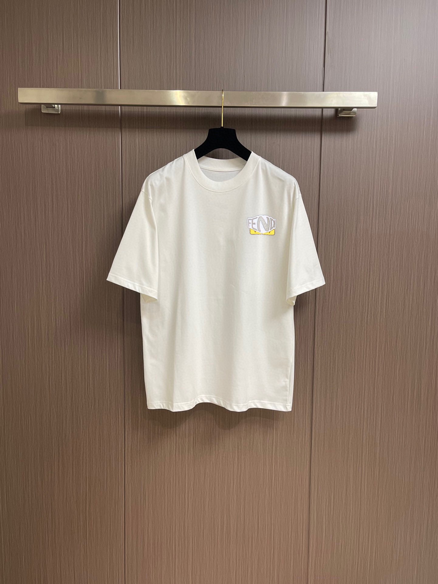 fendi t シャツ アウトレットスーパーコピー Tシャツ トップス 純綿 プリント メンズ 人気品 ホワイト_1