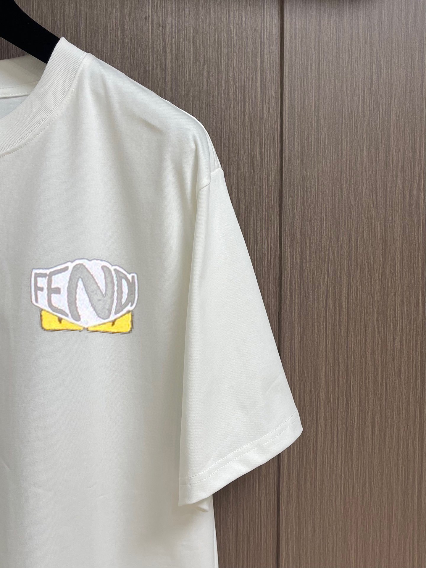 fendi t シャツ アウトレットスーパーコピー Tシャツ トップス 純綿 プリント メンズ 人気品 ホワイト_3