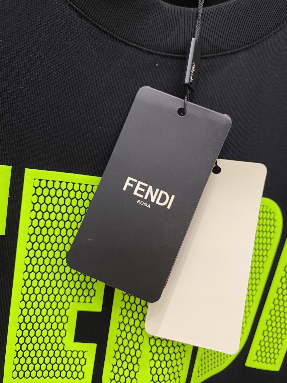 春夏新品 fendi t シャツ キッズ偽物 半袖 トップス 純綿 ロゴプリント ファッション 男女兼用 大人気 ブラック_10