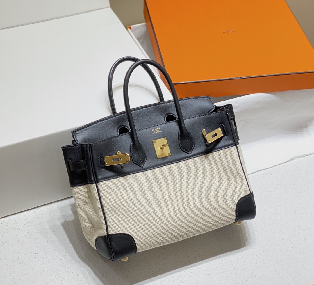 多色可選  爆買い エルメス バッグ おすすめ偽物BIRKIN 30CM 特製キャンバス_3