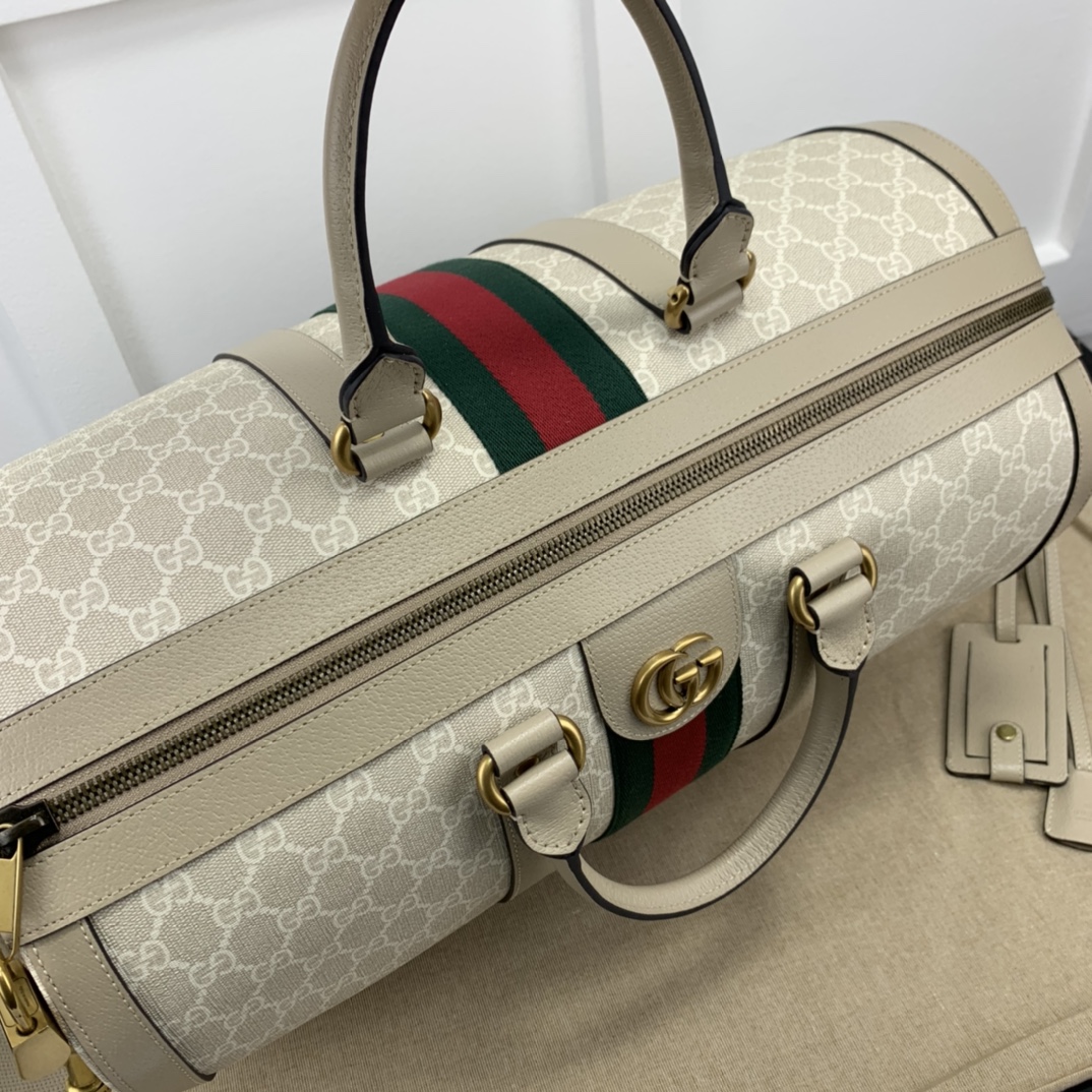 gucci バッグコピー レザー 手提げ 人気 シンプル 型番681295 旅行 大容量 花柄 ホワイト_2