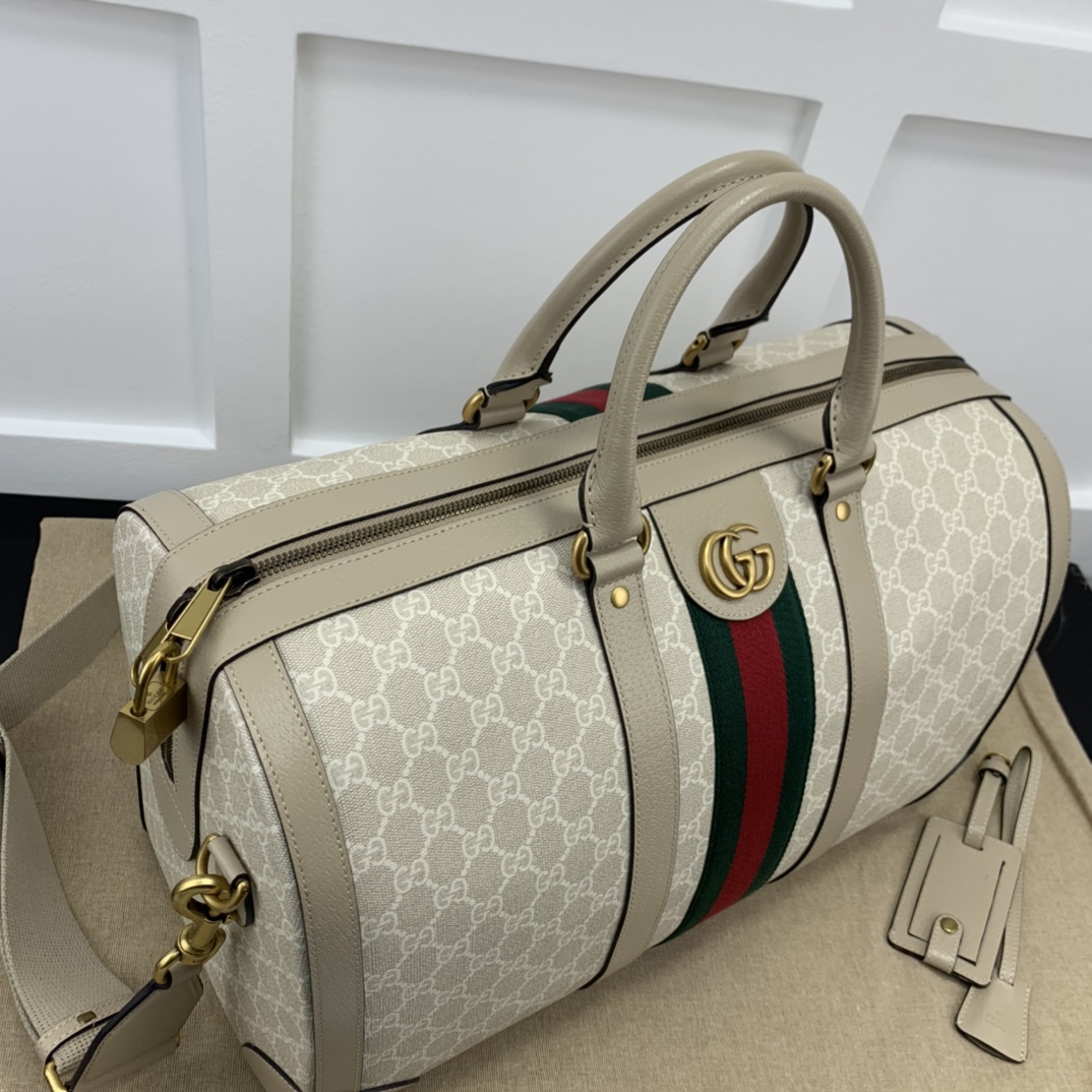 gucci バッグコピー レザー 手提げ 人気 シンプル 型番681295 旅行 大容量 花柄 ホワイト_3