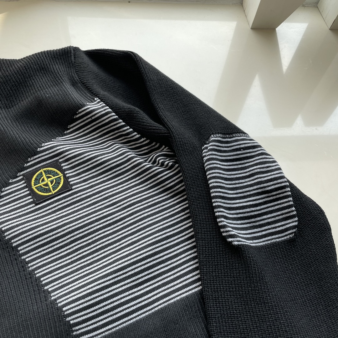 stone island セーター偽物 ニット 暖かい 毛玉にならず シンプル 触り心地が良い 2色可選  2色可選_7