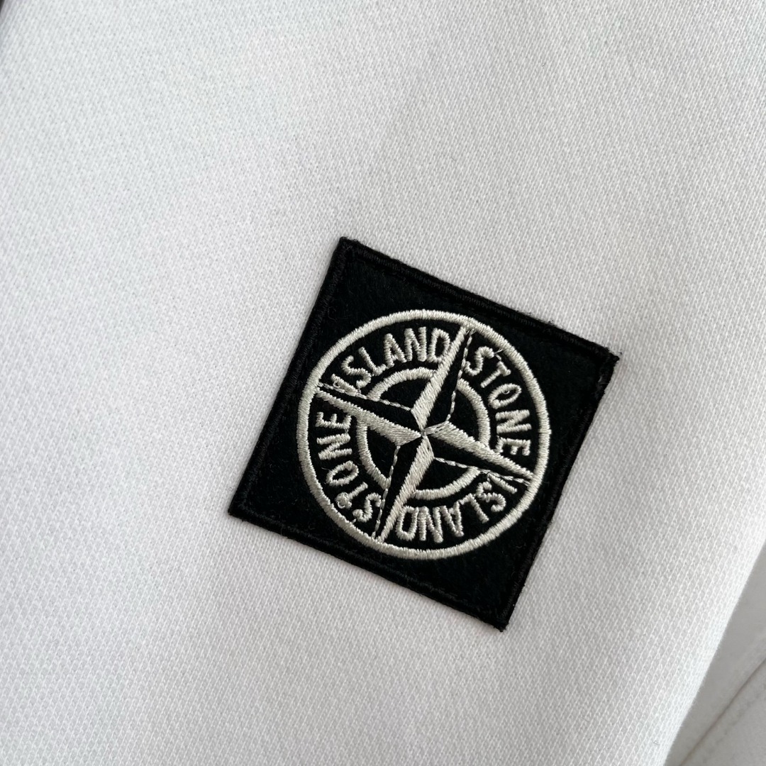 stone island パーカースーパーコピー トップス ロゴプリント 純綿 ゆったり 男女兼用 ホワイト_4