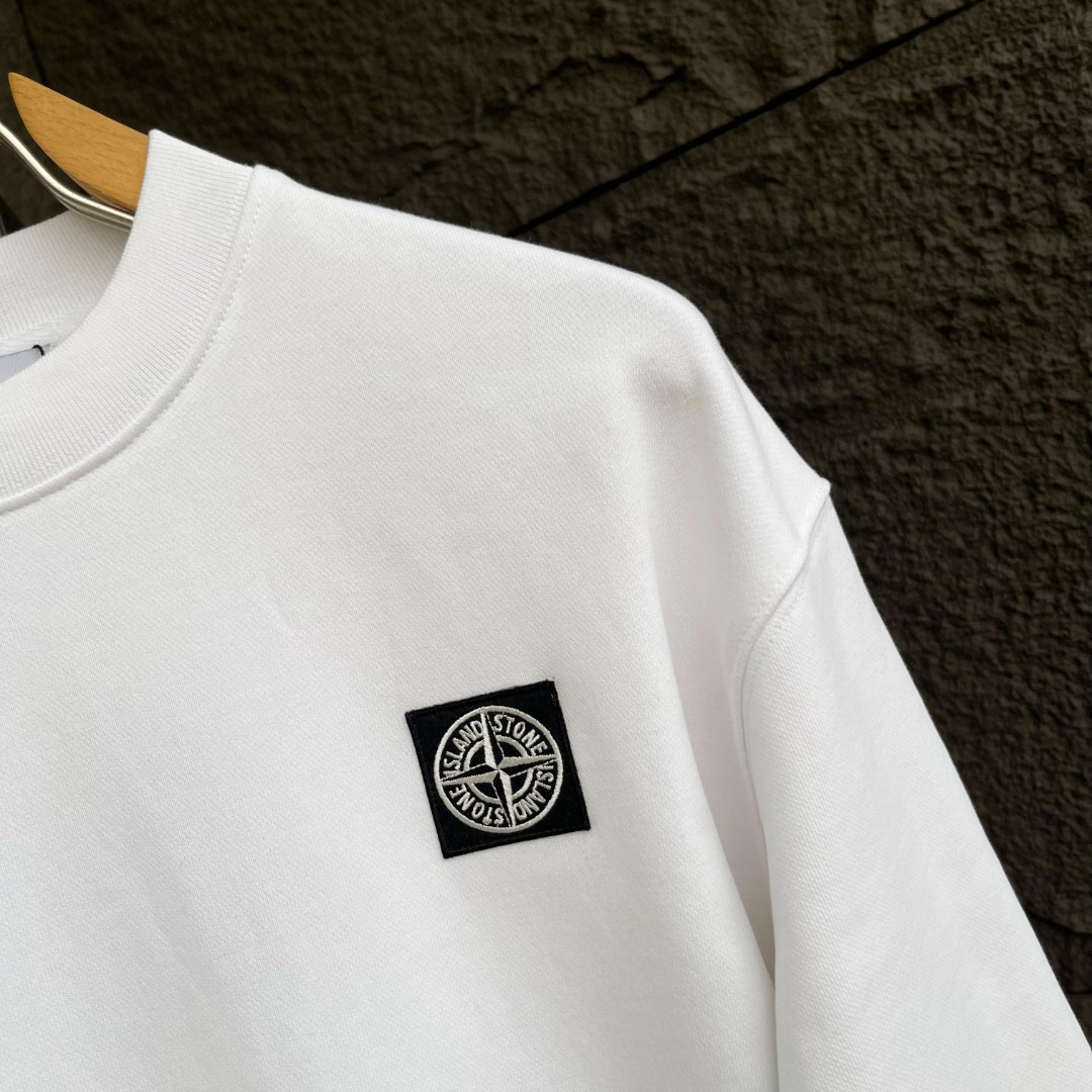 stone island パーカースーパーコピー トップス ロゴプリント 純綿 ゆったり 男女兼用 ホワイト_5