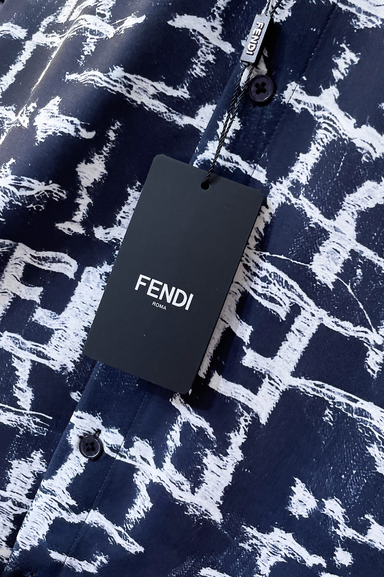 2024年のお買い得品 fendi シャツ偽物 トップス 長袖 花柄 ファッション ビジネス 通勤服 ブラック_7