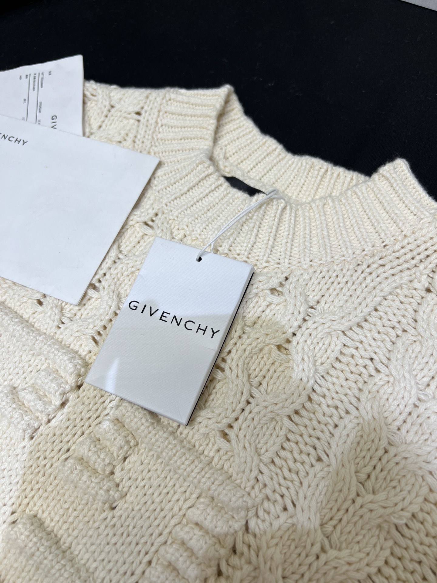 華やかな雰囲気 givenchy ニット偽物 セーター 暖かい トップス 柔らかい ホワイト_2