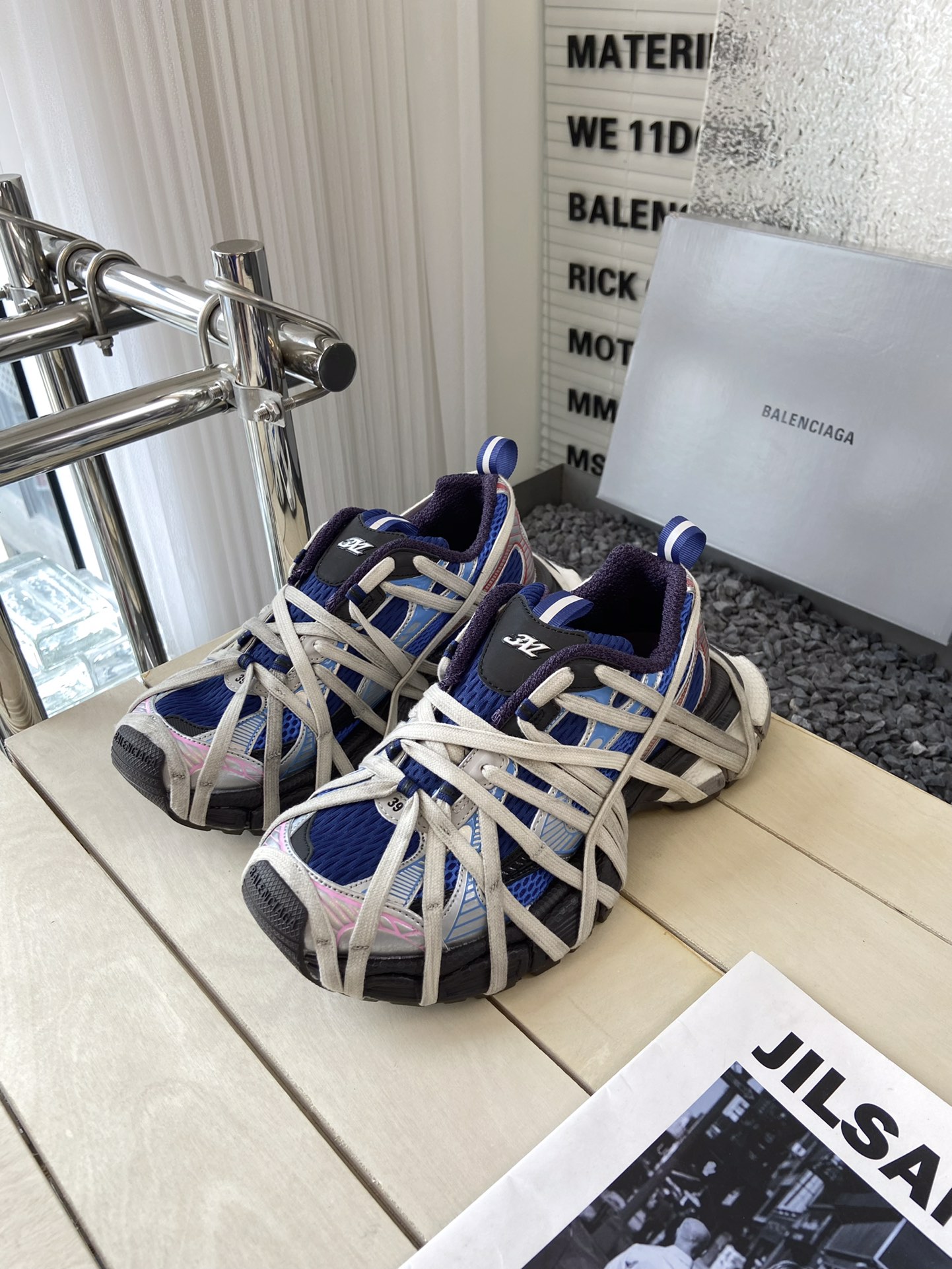 balenciaga スニーカー トリプル sコピー シューズ ゴム底 カップル 軽量 カジュアル グレイ_3