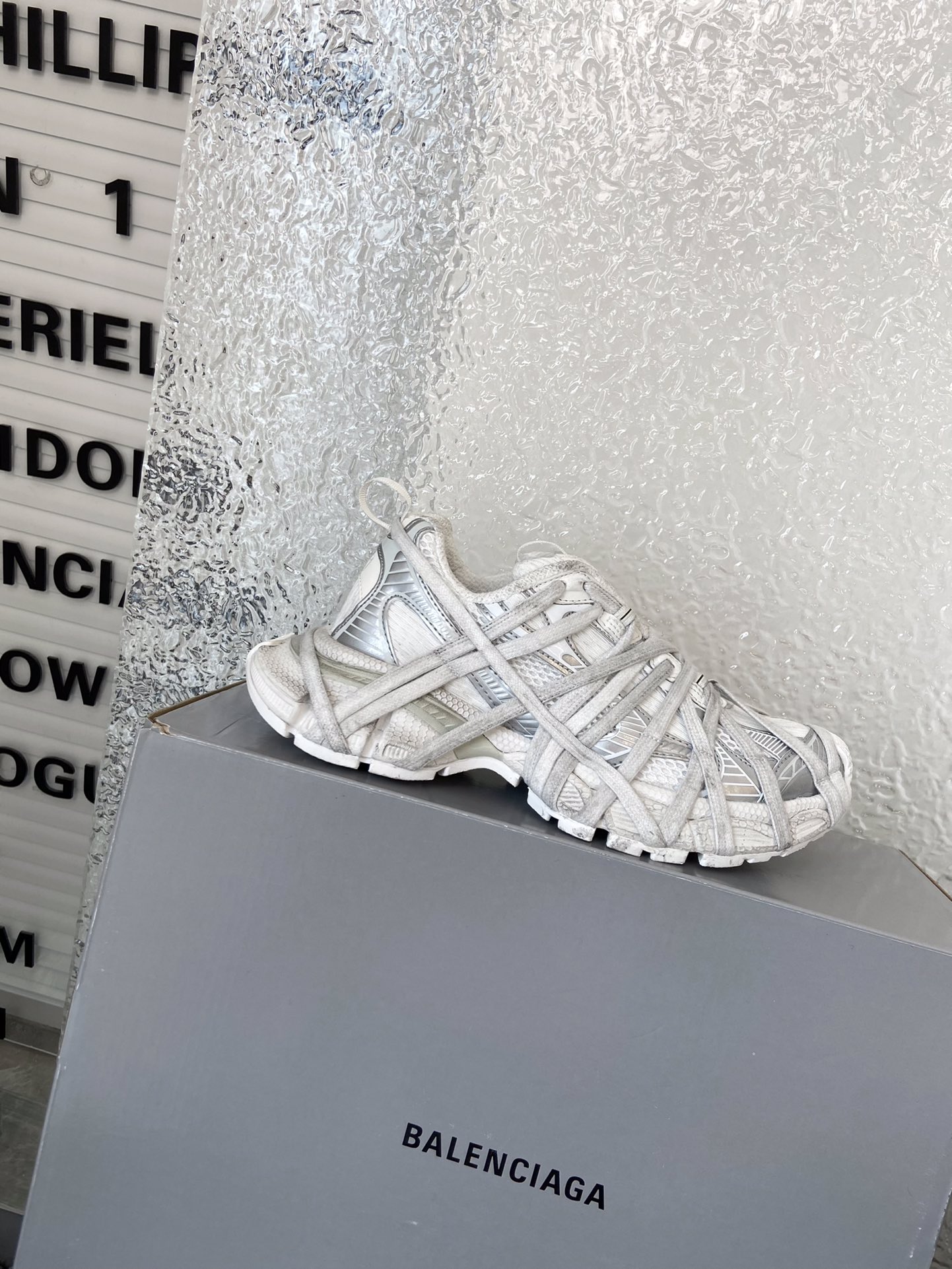 balenciaga レディース スニーカー偽物 軽量 カジュアル シューズ びっくりした価格 網表面 カップル ホワイト_3