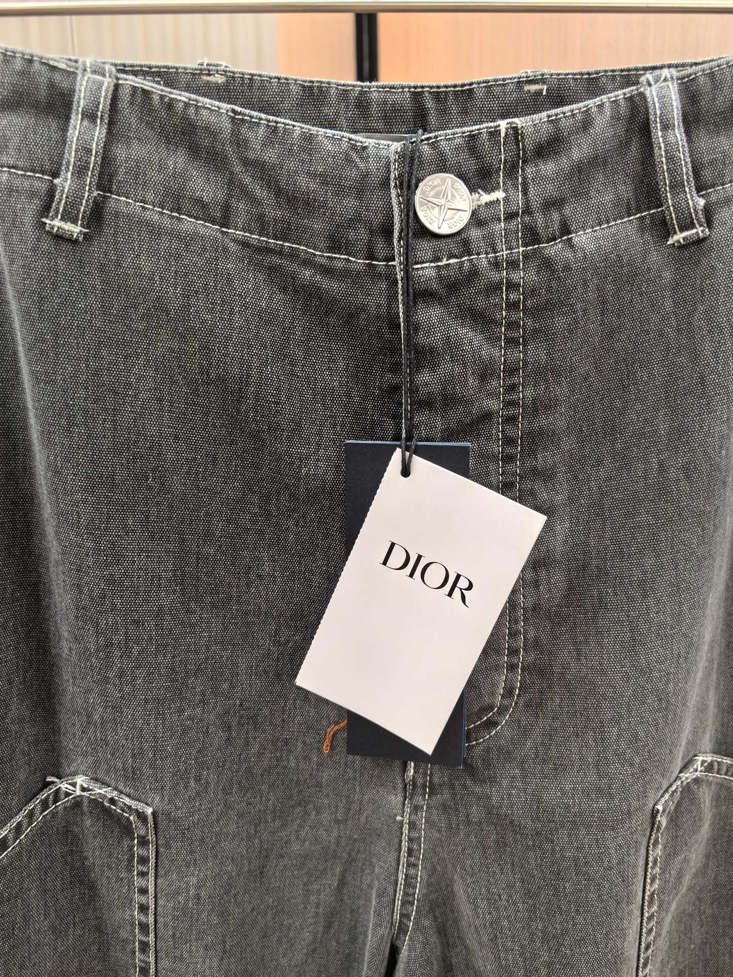 ディオール ズボン偽物 デニム素材 ジーンズ パンツ カジュアル  DIOR＊STONE ISLANDコラボ ブラック_2