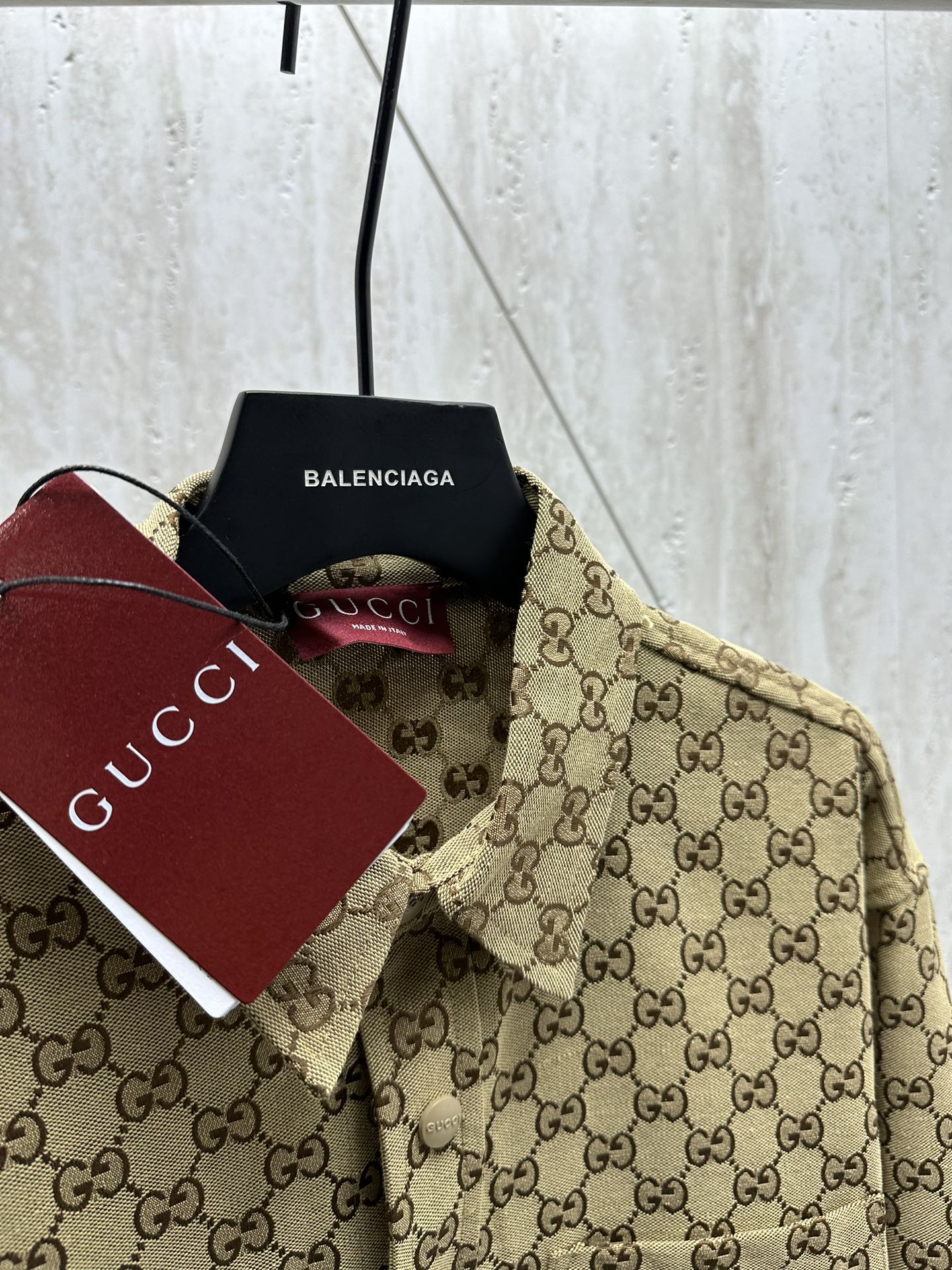 gucci カッター シャツスーパーコピー 長袖シャツ トップス 花柄 プリント満載 通勤 ブラウン_8