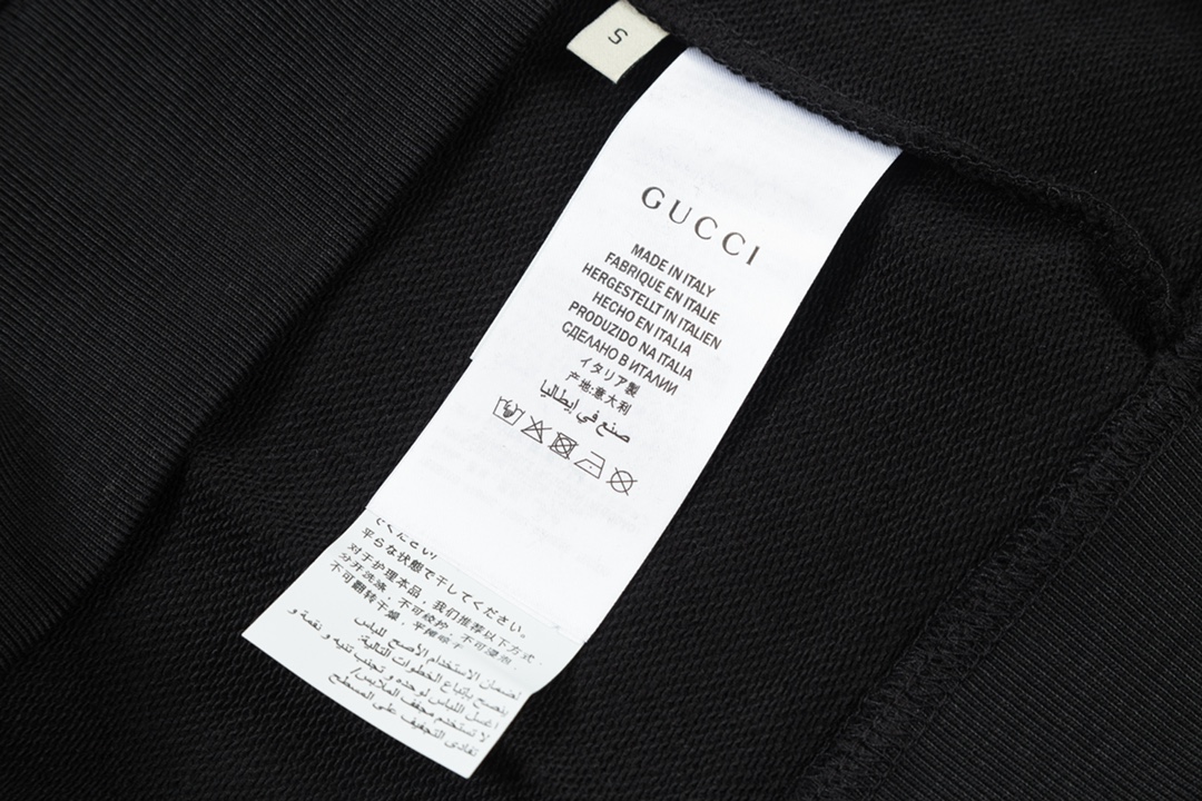 グッチパーカー 黒偽物 トップス gucci*balenciagaコラボ  プリント 純綿 人気品 ブラック_8