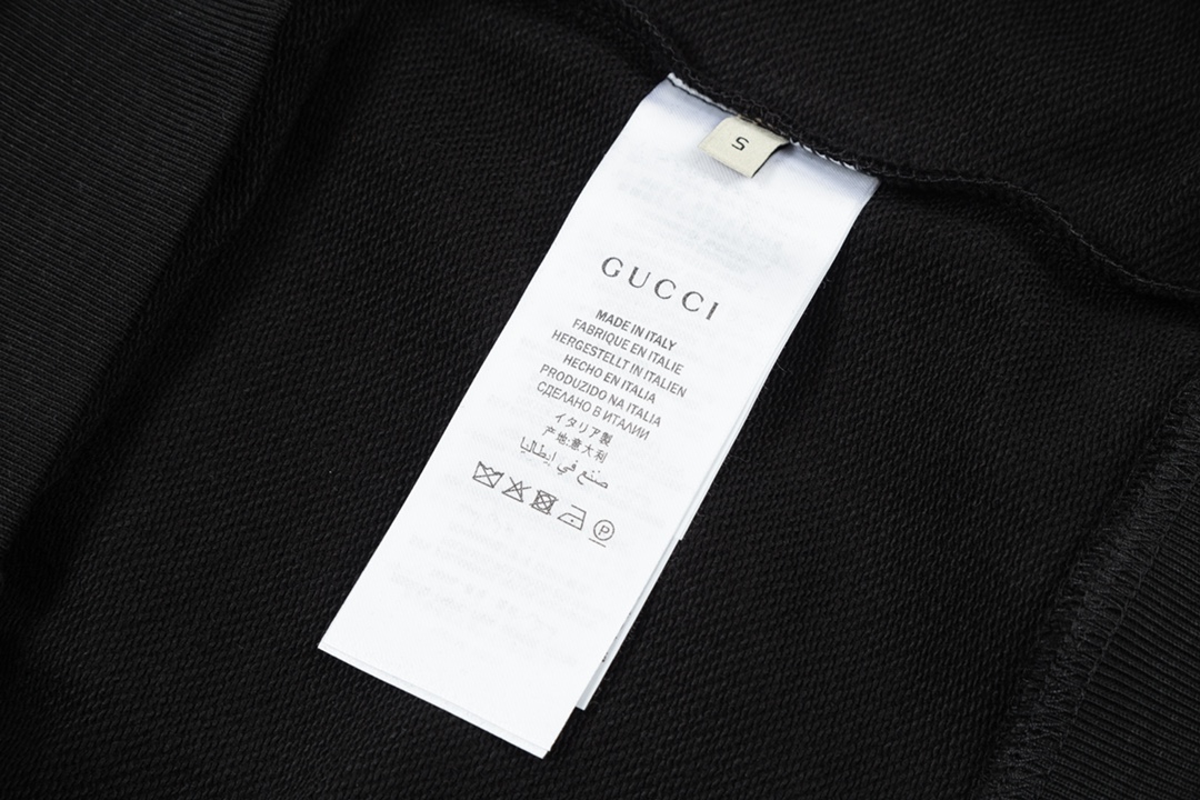 グッチパーカー黒偽物 トップス雰囲気  gucci*balenciagaコラボ  純綿 快適 男女兼用 ファッション感 ブラック_8