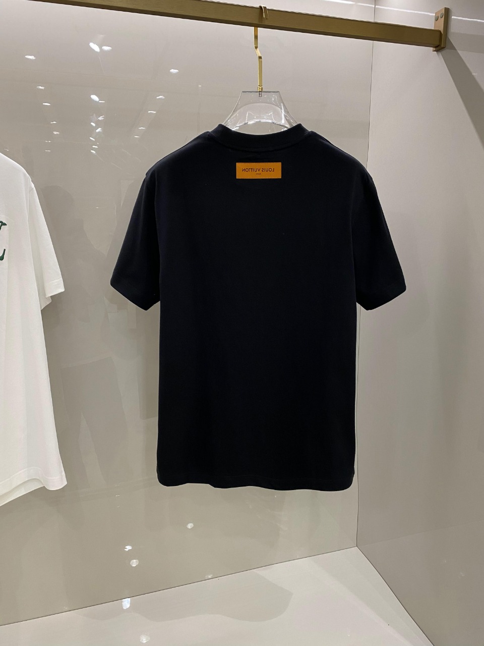 心地よい着用感 レディース ルイヴィトンtシャツＮ級品 ロゴプリント 純綿 半袖 シンプル まるくび ブラック_8