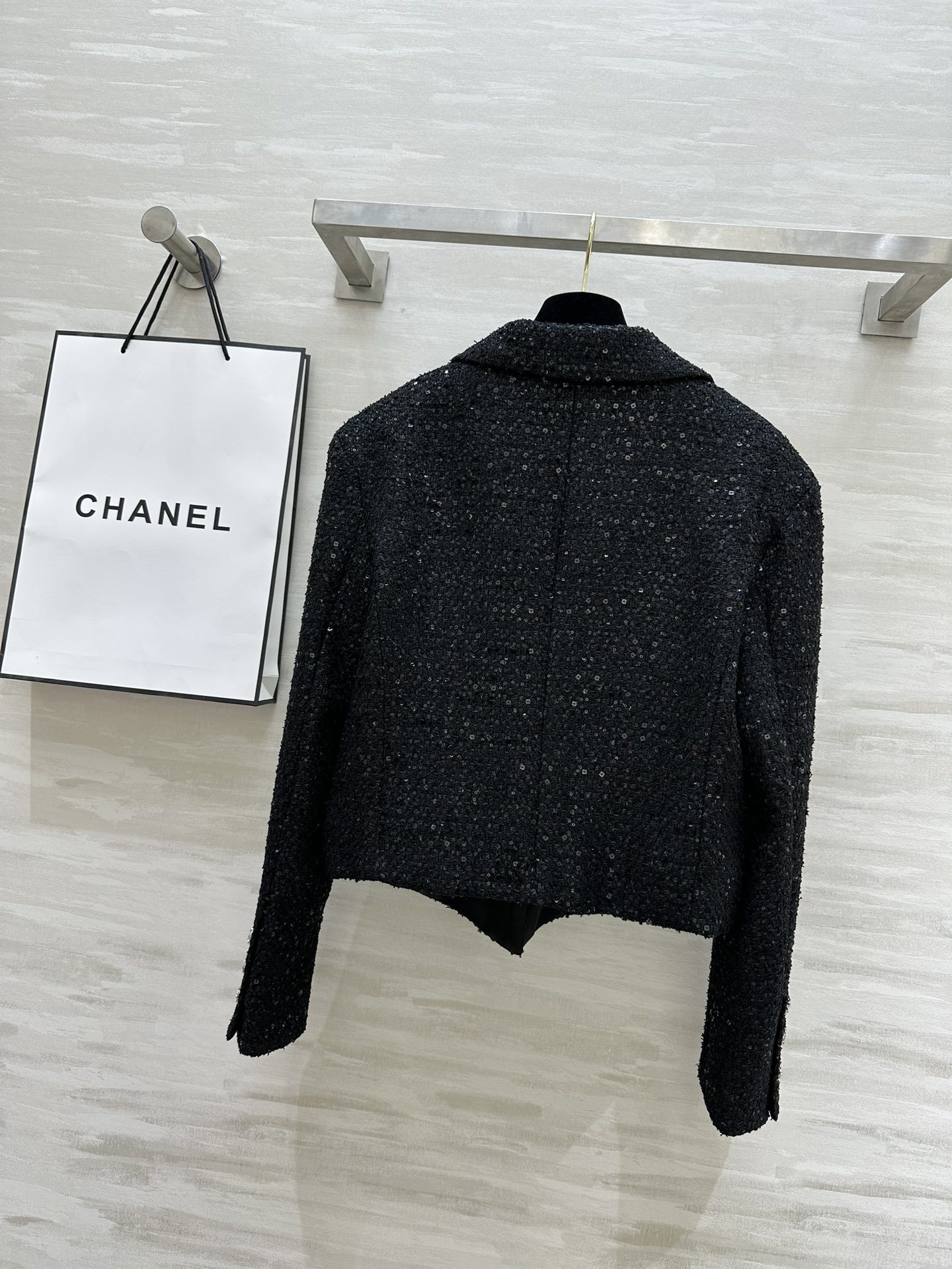 chanel ジャケット レディーススーパーコピー アウター トップス 暖かい 上質 シンプル ブラック_9