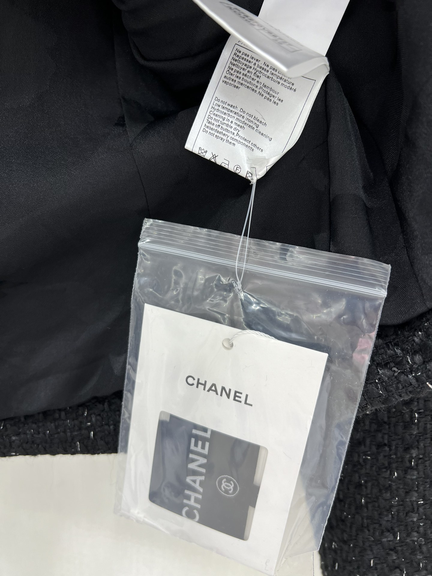 秋服 chanel レザー ジャケット偽物 真珠飾り アウター トップス シャネル風 少女感 ブラック_7