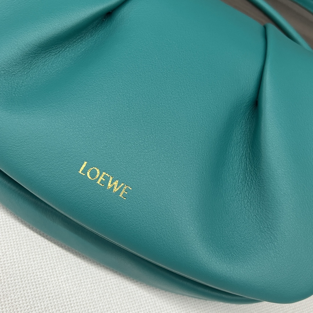 loewe レディース バッグスーパーコピー 牛革 レザー  ハンドバッグ 優雅 ロゴプリント 062317ブルー_6