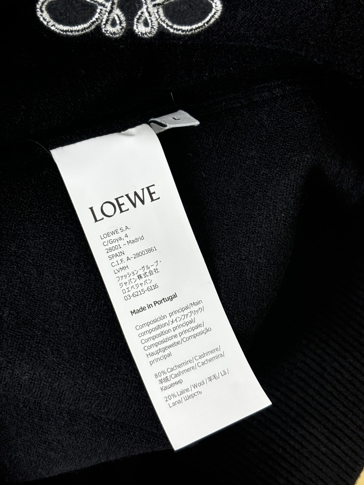 人気新作 loewe セーター偽物 柔軟 トップス ニット ウール 学院風 暖かい 男女兼用 ブラック_9