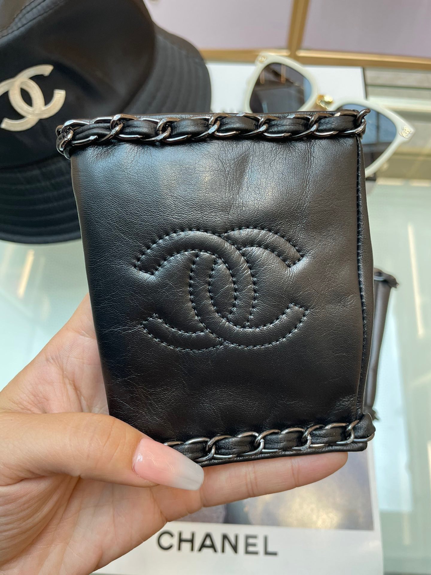 chanel 手袋コピー 本革 柔らかい ハーフ指 ウール 暖かい 優雅 レディース シンプル ブラック_3