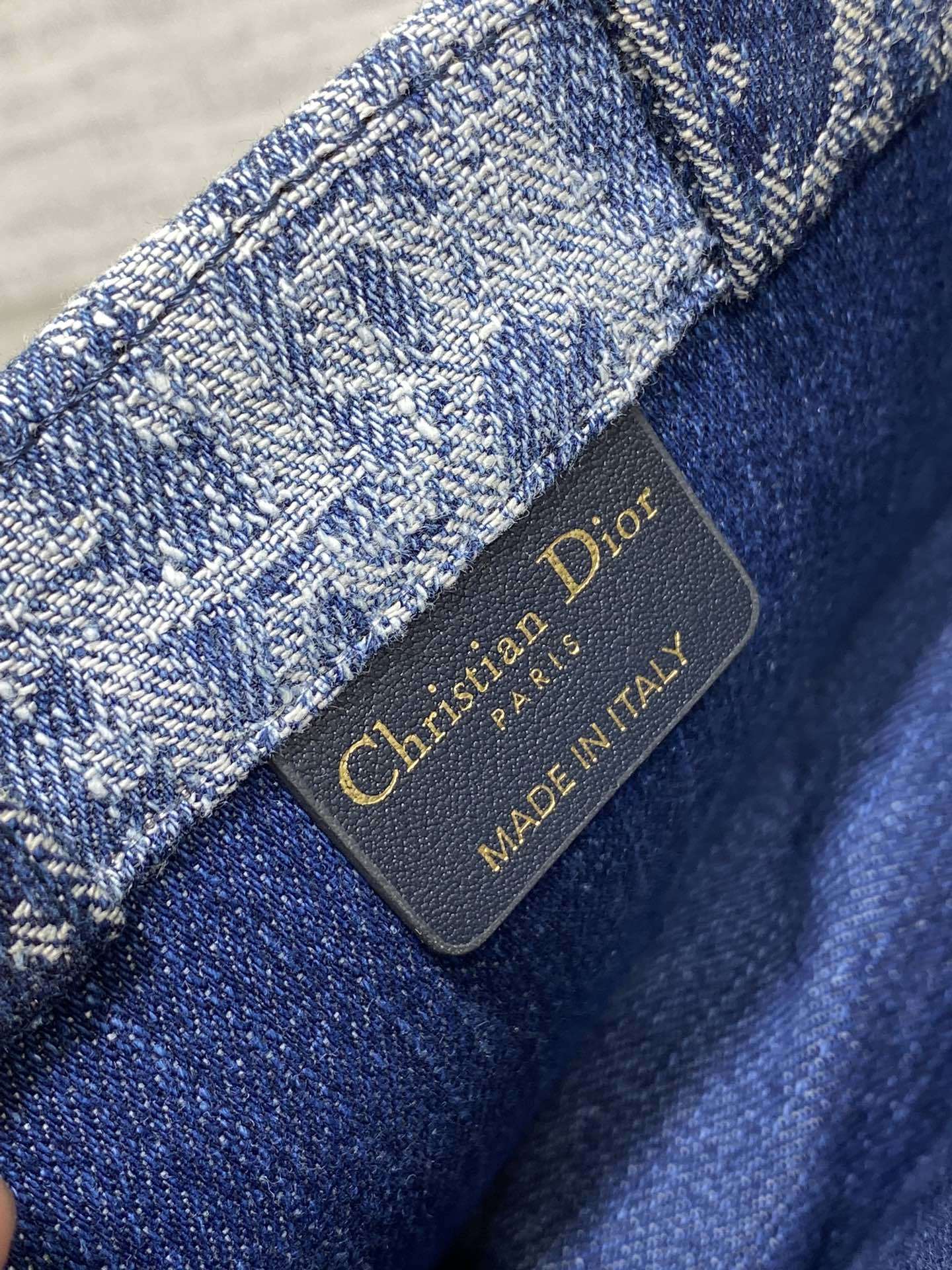 今季のおすすめ dior レディ バッグコピー ハンドバッグ 優雅 ファッション感 花柄 デニム ブルー_8