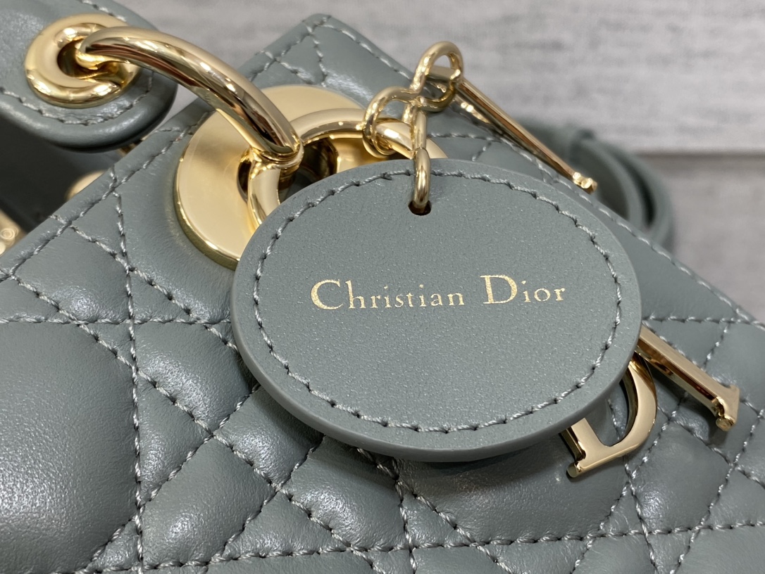 dior バニティ バッグ偽物 本革 ハンドバッグ ミニ 斜め掛け 優雅 レディース グリーン_4