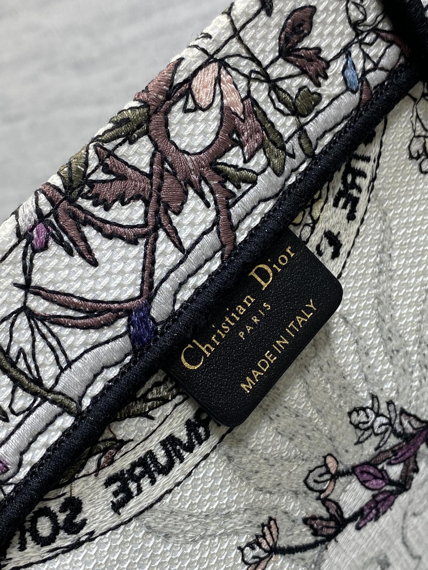 dior リュック レディコピー 優雅 ロゴ刺繍 ハンドバッグ トート 大容量 プリント グレイ_8