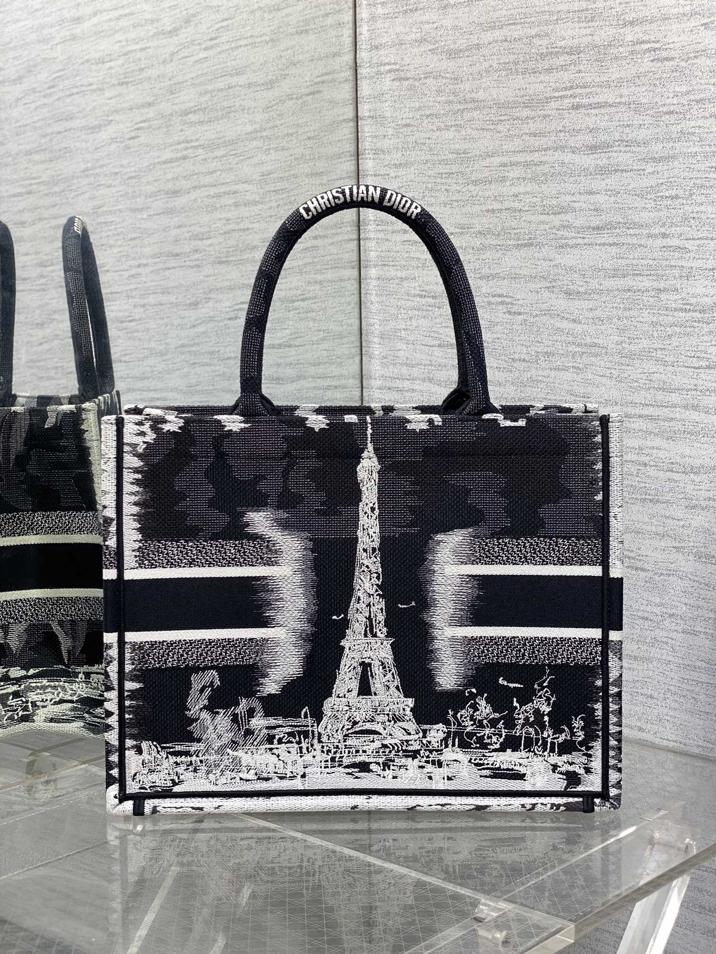 dior マザーズ バッグ激安通販 優雅 ロゴ刺繍 ハンドバッグ トート 大容量 ブラック_3