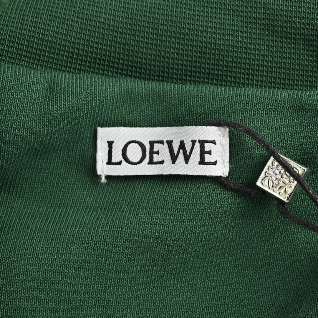 オンライン限定 loewe アウターコピー トップス アウター ロゴ刺繍 運動 男女兼用 シンプル グリーン_5