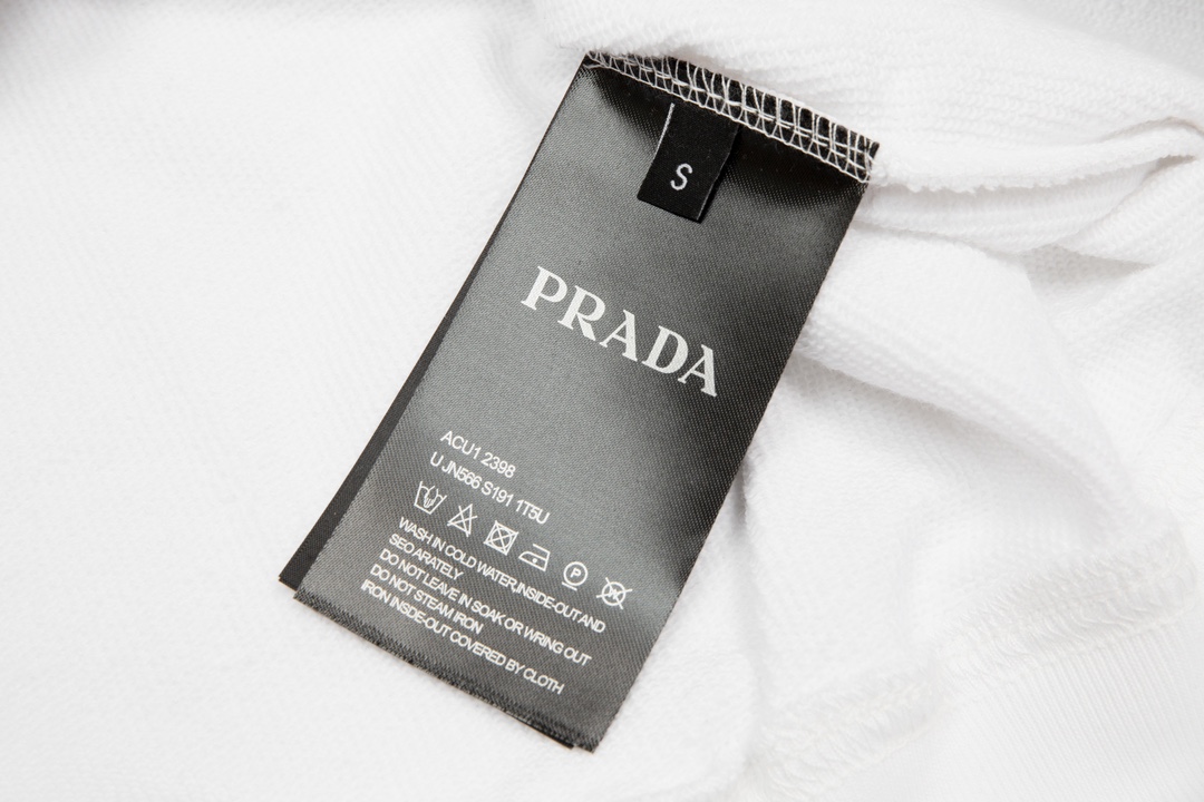 Prada 高品質 パーカー プラウディコピー 上質品 トップス 純綿 シンプル 無地 柔らかい ホワイト_6