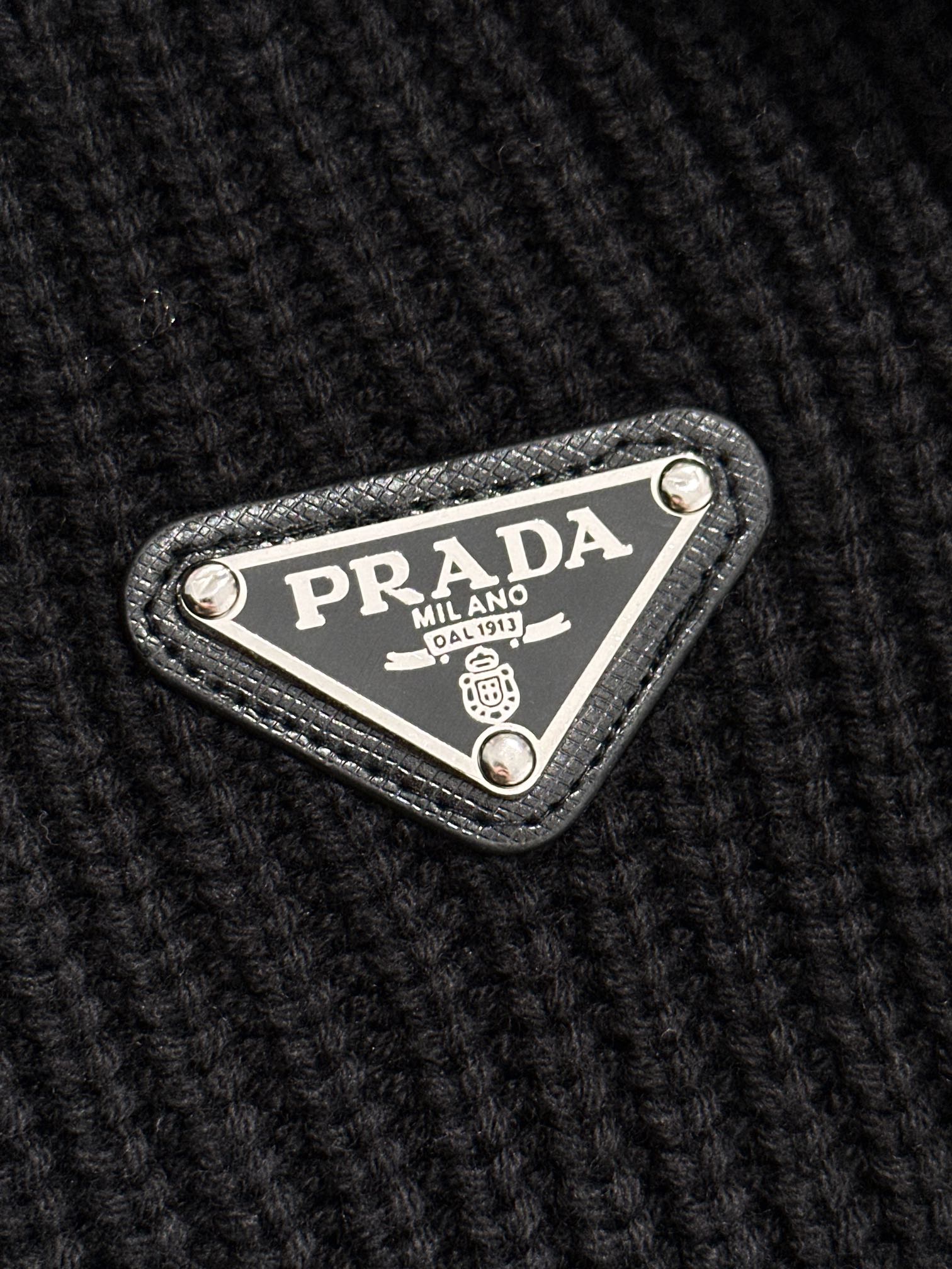 新品販売 prada セーター偽物 トップス ニット 柔らかい 保温 ゆったり 暖かい 上質品 ブラック_5