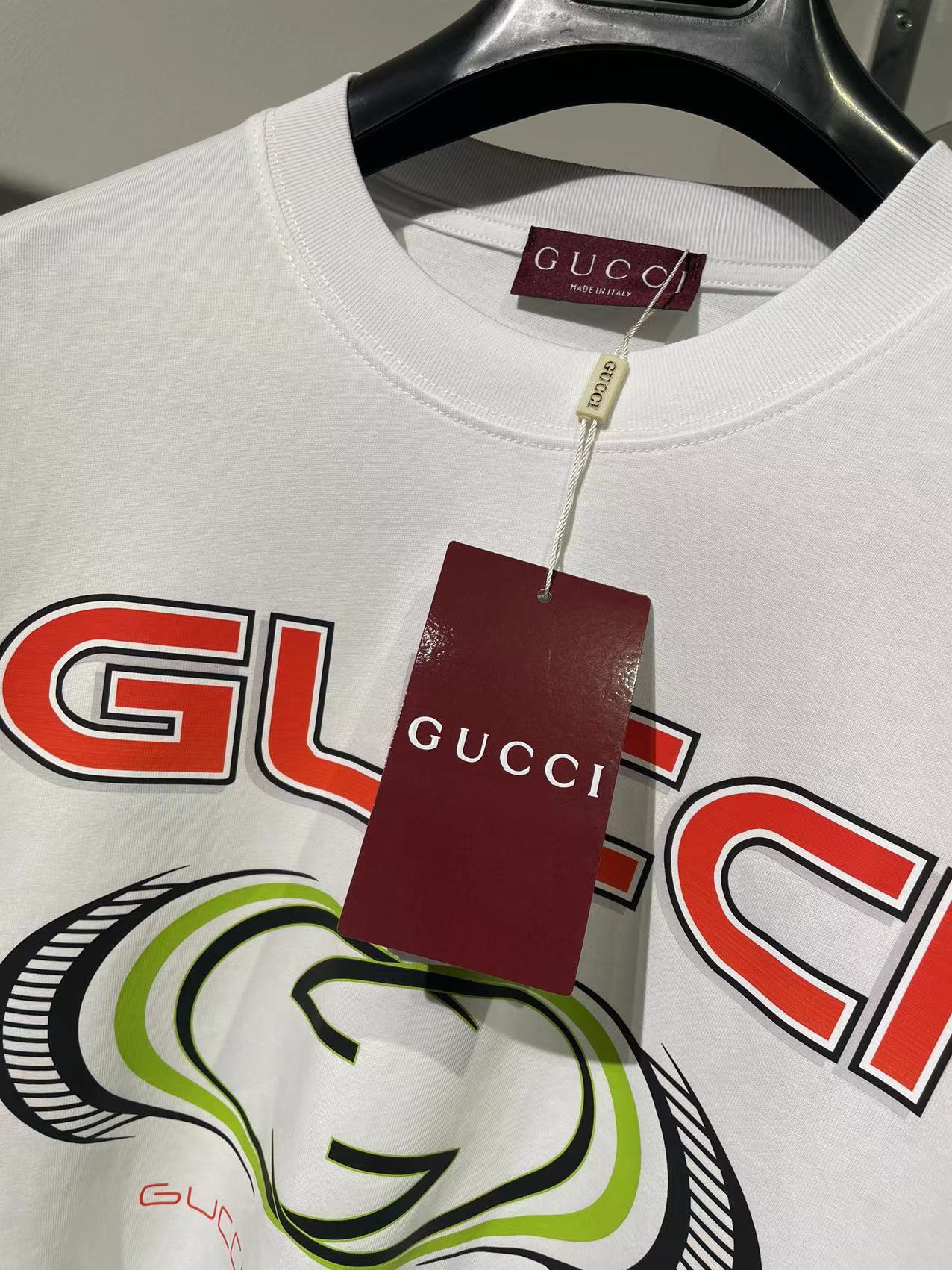 セール開催中 gucci t シャツ スパンコールスーパーコピー 純綿 トップス 長袖 プリント 男女兼用 ホワイト_4