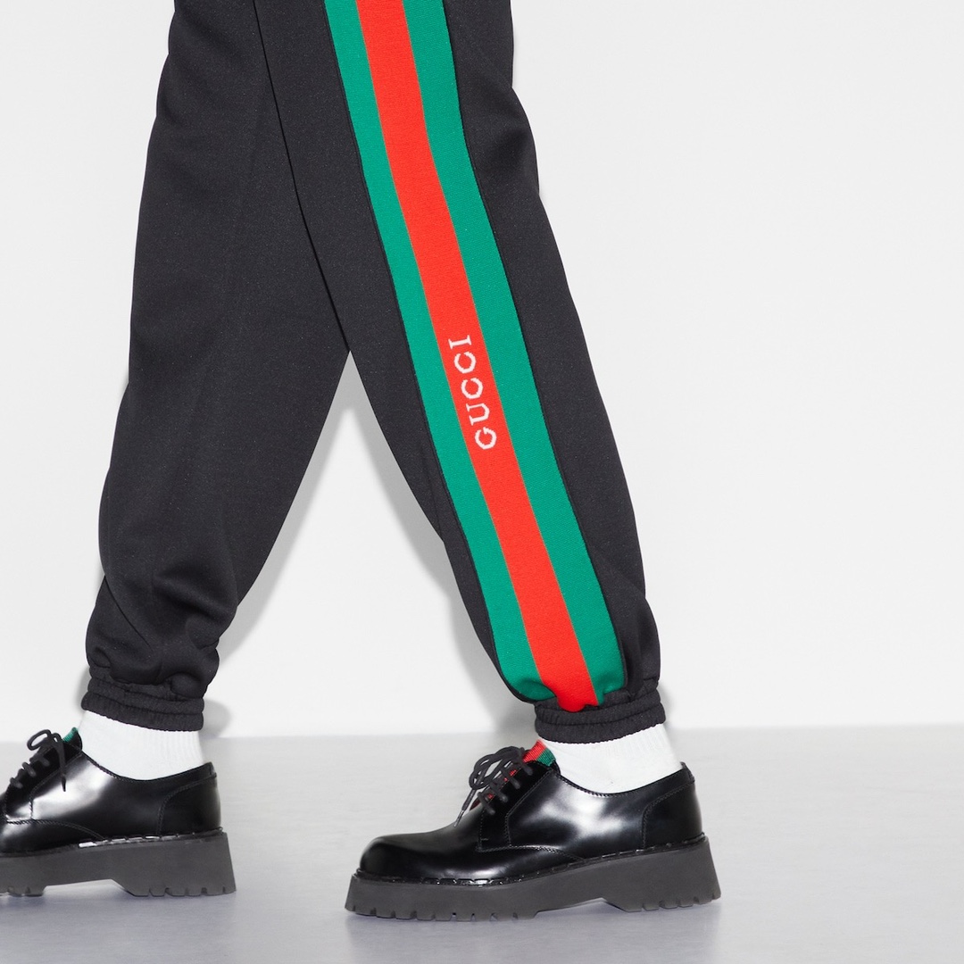 gucci パンツ メンズスーパーコピー 純綿 カジュアルズボン 運動 ランニング 柔らかい ゆったり ブラック_5