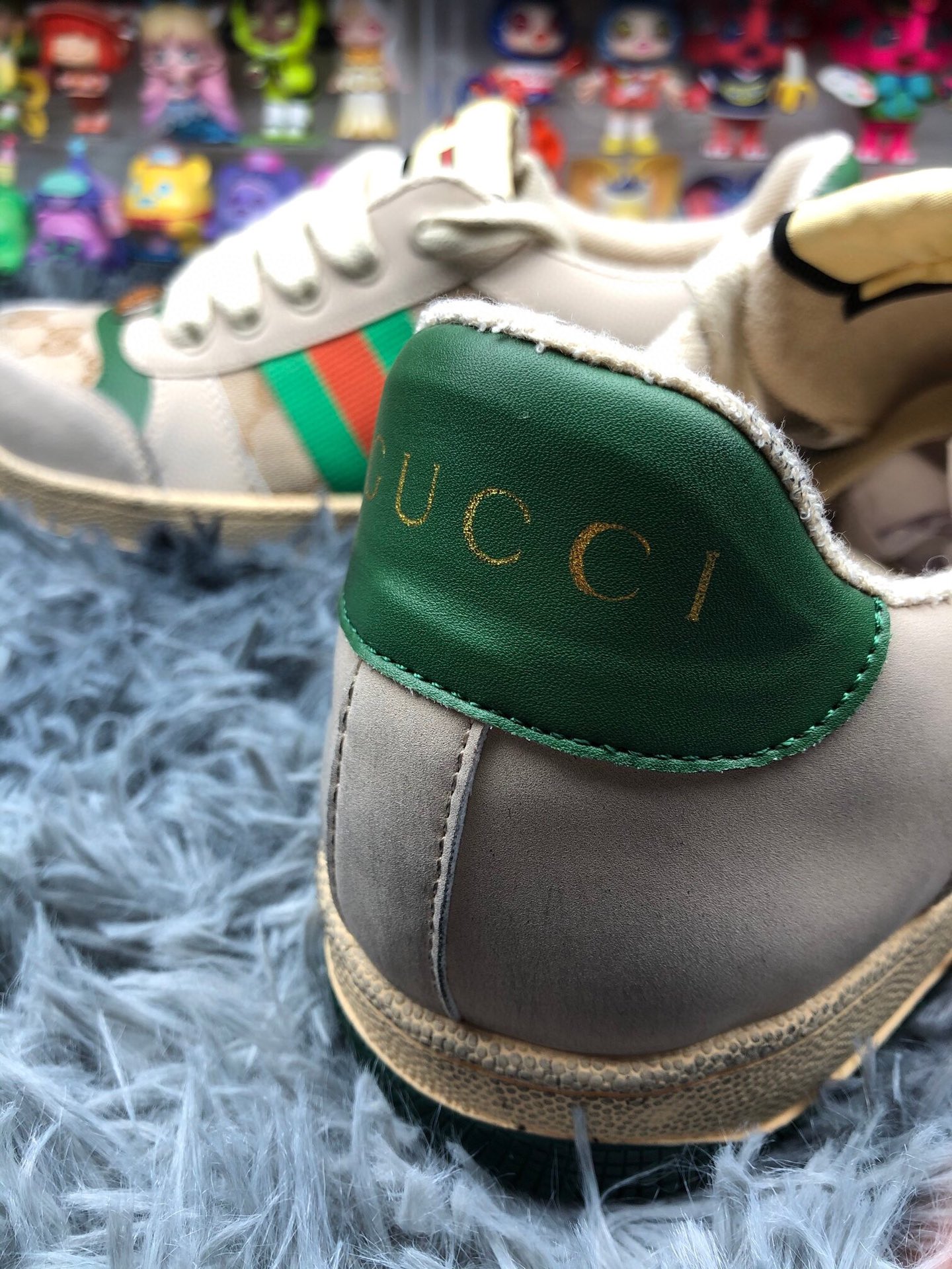 gucci スニーカーコピー 男女兼用 カジュアルシューズ コットン 柔軟 学院風 ブラウン_4