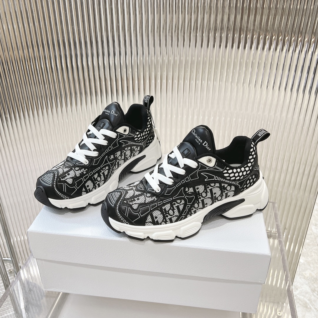 dior id スニーカースーパーコピー シューズ 日常 ランニング 運動 歩きやすい 柔軟 通気性いい ブラック_5